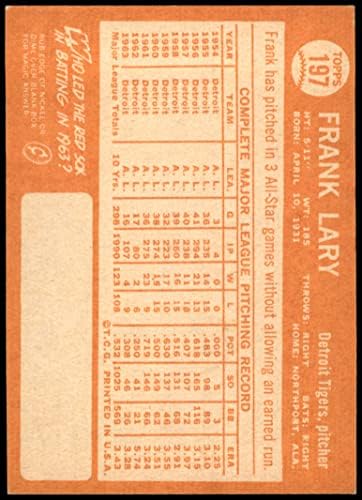 1964 Topps 197 פרנק לארי דטרויט טייגרס NM/MT Tigers