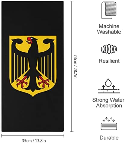 מעיל הנשק של גרמניה מגבות יד מיקרופייבר מגבות סופג