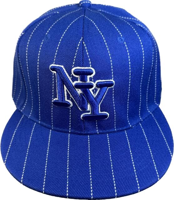 ניו יורק פסים מצויד כובע שחור היפ הופ בייסבול כובע כובע. גודל 62 סנטימטר. 7 3/4 כחול, אדום, בייג', לבן, כחול כהה