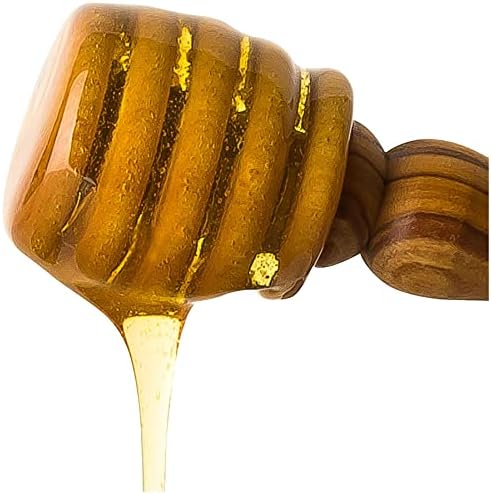 זית עץ-בעבודת יד דבש מחזיק / דבש מצקת עשוי זית עץ בבית לחם