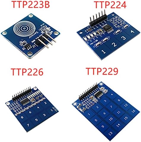 ZYM119 20 PCS TTP223B / TTP224 / TTP226 / TTP229 מתג חיישן מגע דיגיטלי / 1/4/8/16 לוח חיישן מגע קיבולי ערוץ