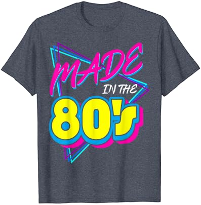 תוצרת שנות ה -80 1980 רטרו תשע עשרה שנות השמונים בציר מוסיקה חולצה