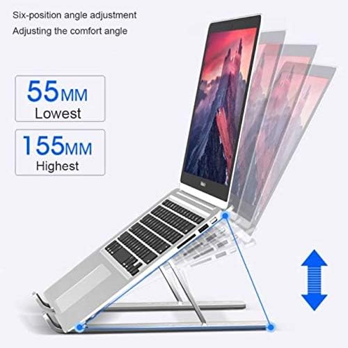 עמדת גלי תיבה והרכבה תואמת לספין Acer Chromebook 311 - מעמד מחשב נייד קומפקטי מהיר, נייד, עמדת צפייה מרובה זווית - כסף מתכתי