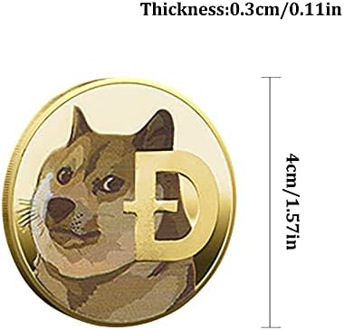 מטבע וירטואלי Dogecoin זיכרון וואו שיבה INU כלב מטבע מטבע 2021 מהדורה מוגבלת מהדורה מזכרת קישוטים שולחניים