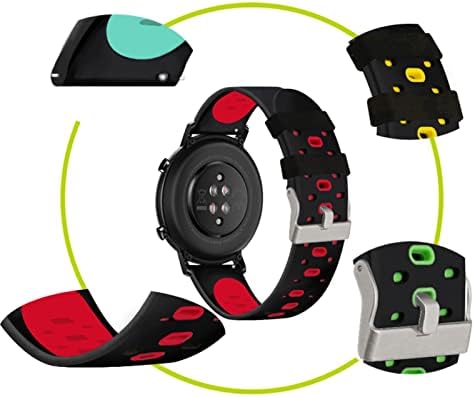 GHFHSG 20 ממ רצועת Watchband צבעונית עבור Garmin Forerunner 245 245M 645 Music vivoactive 3 Sport Silicone צמיד שעון חכם