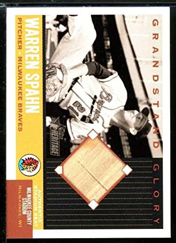Warren Spahn D Card 2002 Topps Heritage Grandstand Glory GGWS - כרטיסי בייסבול טלטלו